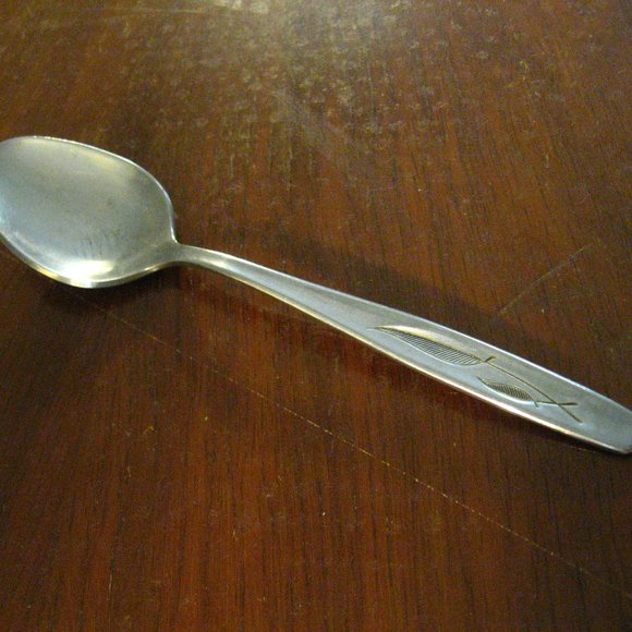 🥄 Rogers Cutlery Whispering Leaves Teaspoon - Picture 1 of 9